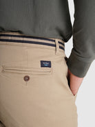 CALÇAS ALGODÃO BEGES SLIM FIT MR. BLUE