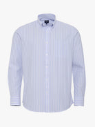 CAMISA ALGODÃO AZUL MANGA COMPRIDA REGULAR FIT MR. BLUE
