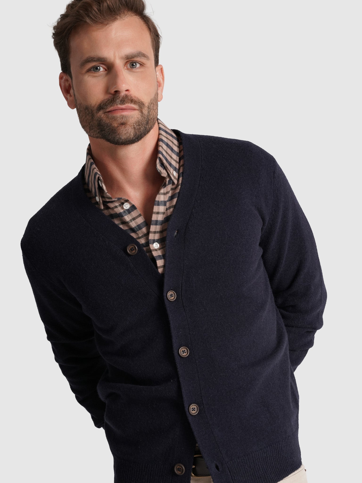 JERSEY DE LANA AZUL MANGA LARGA REGULAR FIT MR. AZUL