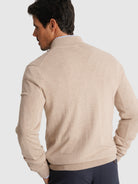 BEIGE COTTON PULLOVER LONG SLEEVE REGULAR FIT MR. BLUE