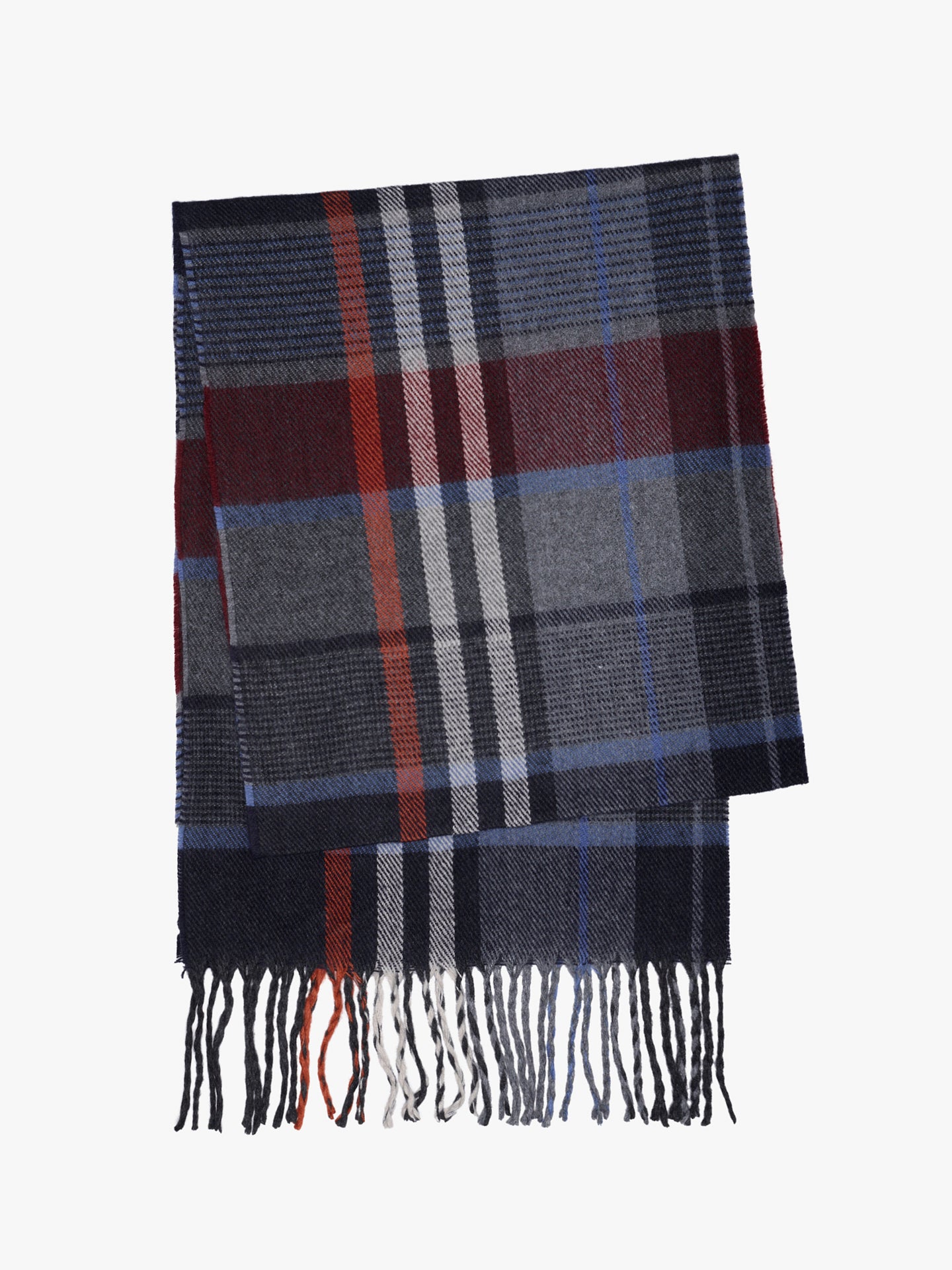 GRAY SCARF MR. BLUE