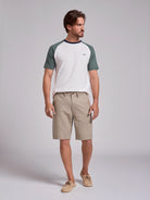 GREEN LINEN BERMUDA REGULAR FIT MR. BLUE
