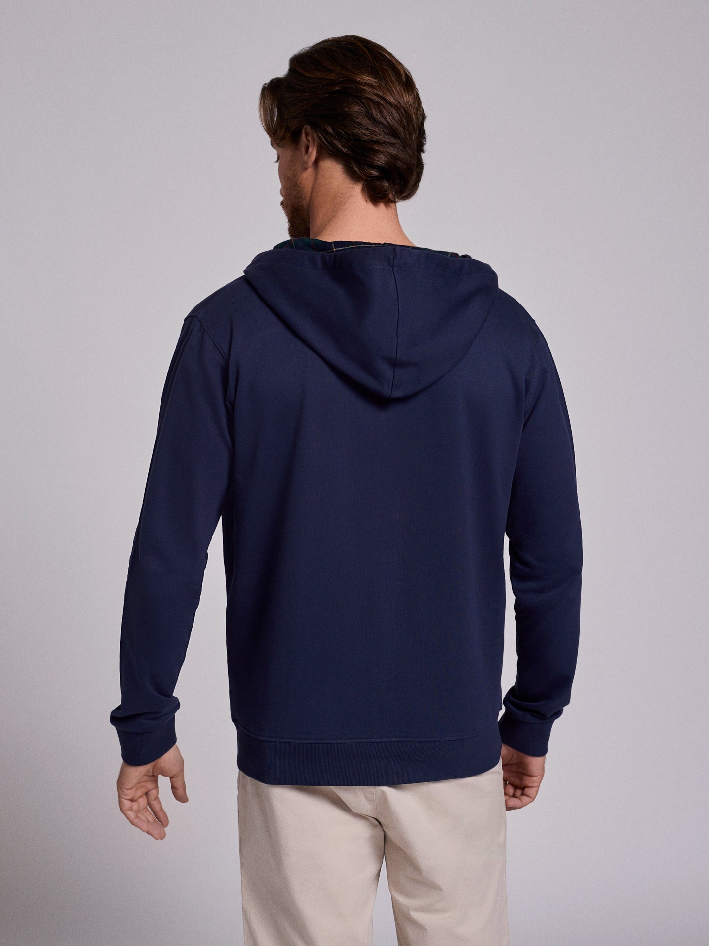 HOODIE ALGODÃO AZUL MANGA COMPRIDA REGULAR FIT MR. BLUE