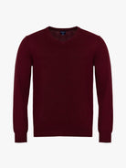 JERSEY DE CASHMERE BURDEOS MANGA LARGA REGULAR FIT MR. AZUL