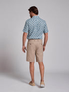 BERMUDA LINHO BEGES REGULAR FIT MR. BLUE