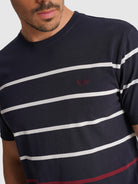 CAMISETA ALGODÓN AZUL MANGA CORTA REGULAR FIT MR. AZUL