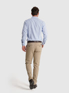 CAMISA ALGODÓN AZUL MANGA LARGA SLIM FIT MR. AZUL