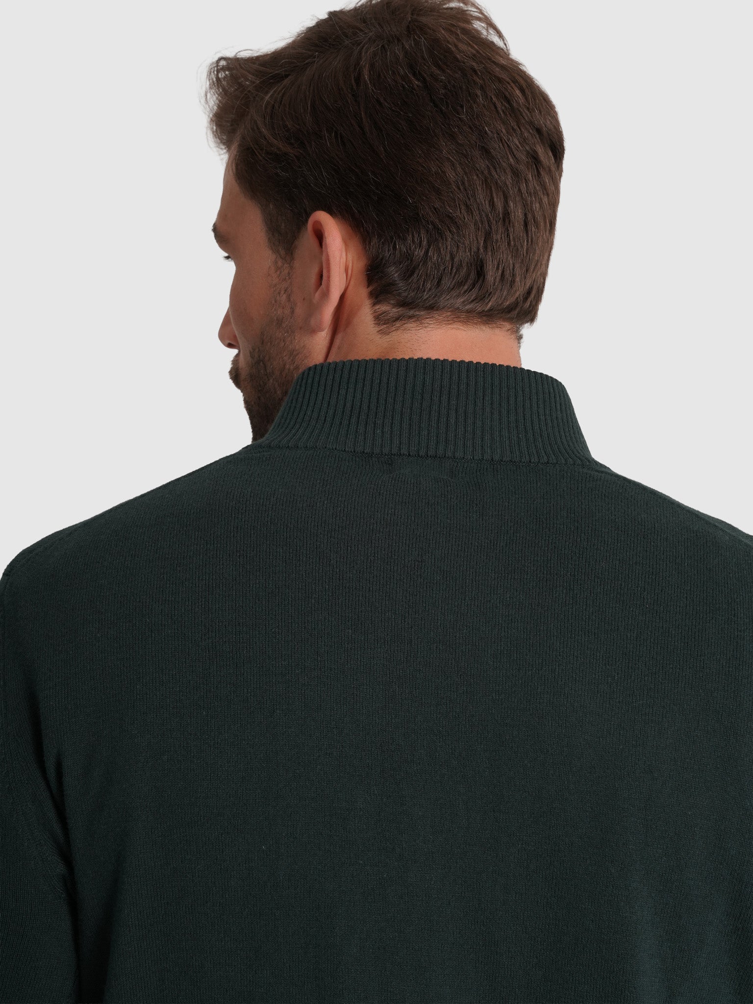 GREEN CASHMERE PULLOVER LONG SLEEVE REGULAR FIT MR. BLUE