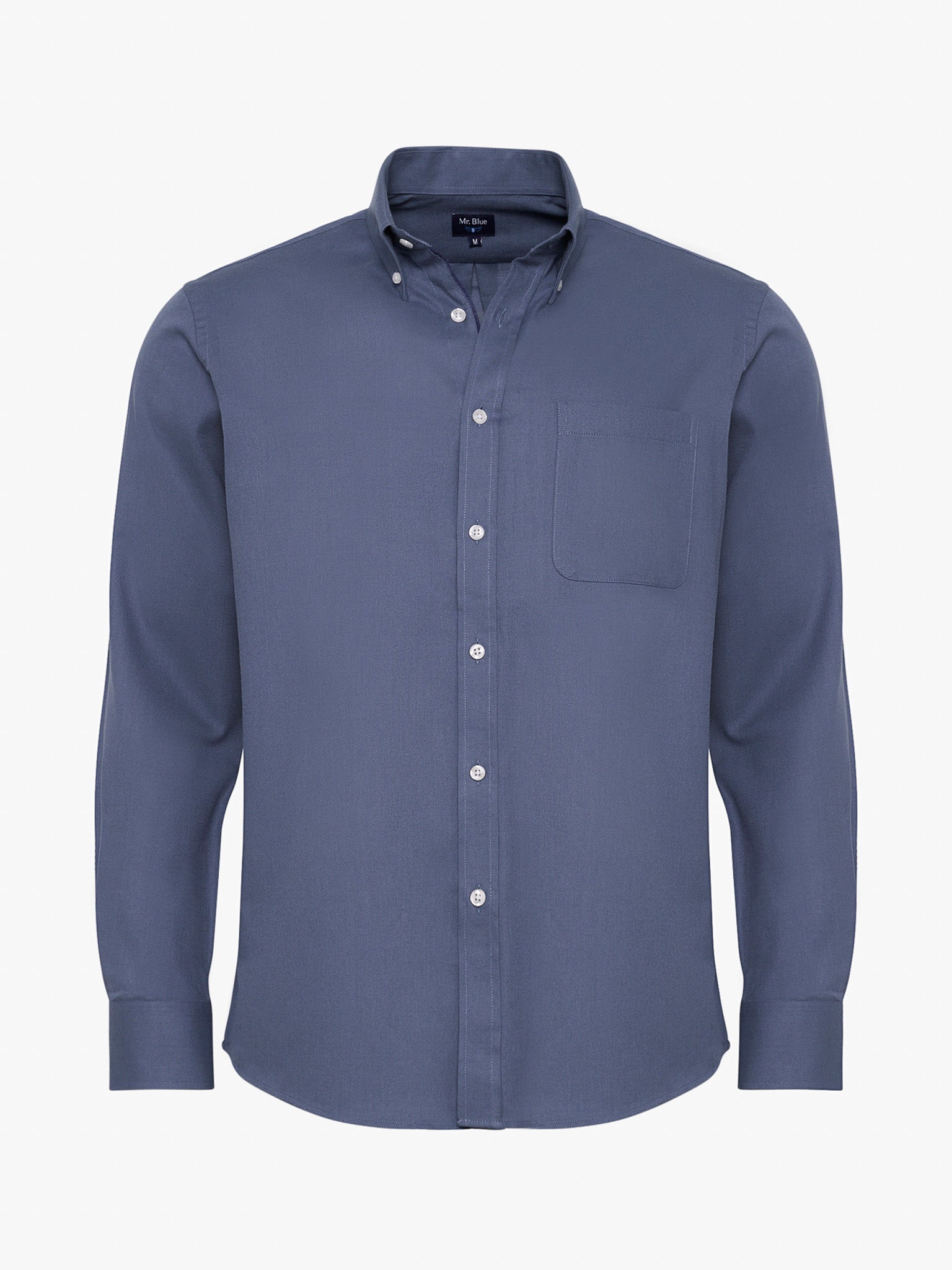 BLUE COTTON SHIRT LONG SLEEVE REGULAR FIT MR. BLUE