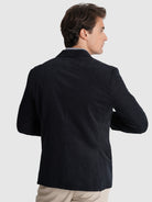 Blazer Algodão Azul Manga Comprida Regular Fit Mr. Blue