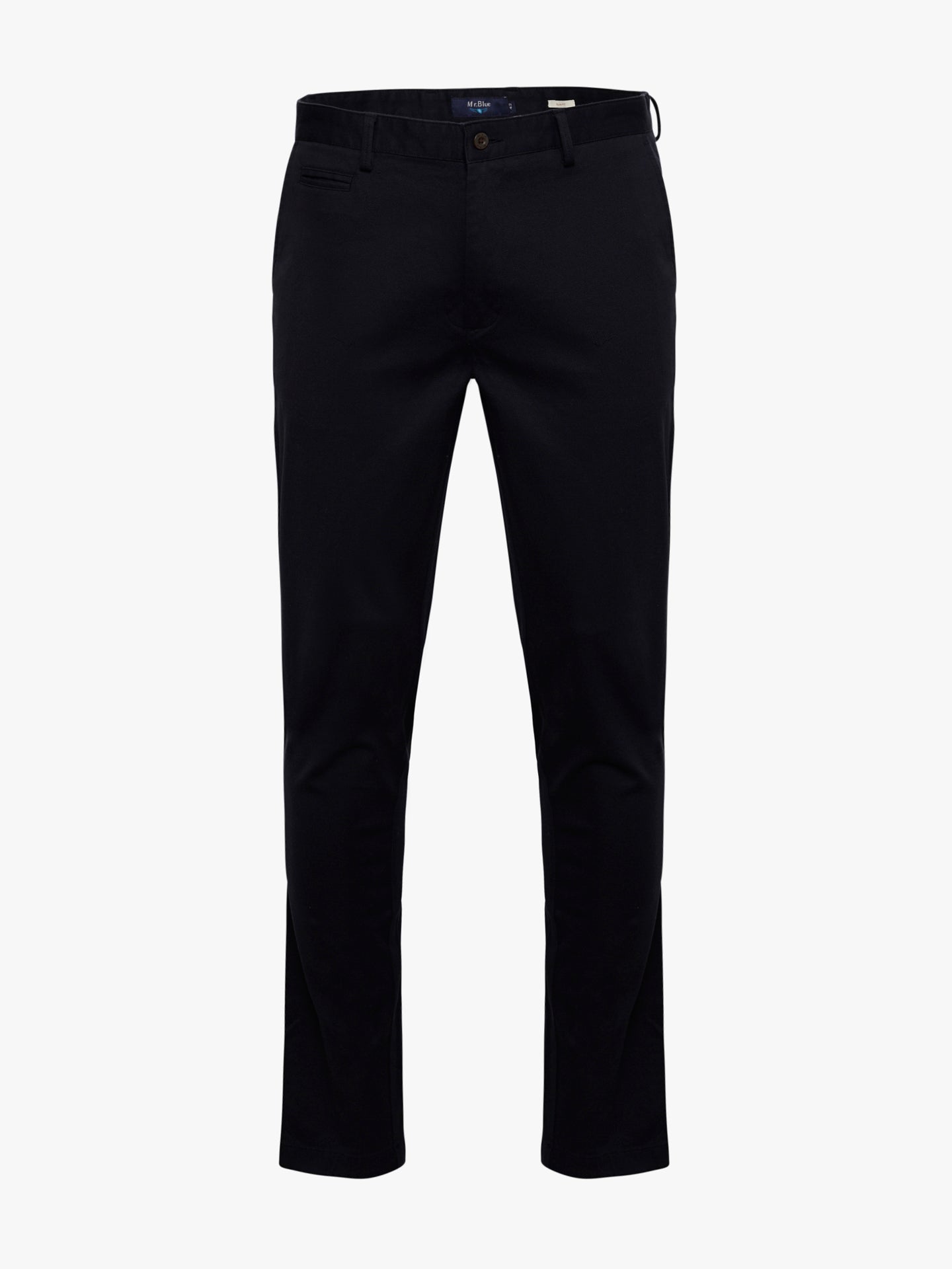 BLUE STRUCTURED TROUSERS SLIM FIT MR. BLUE