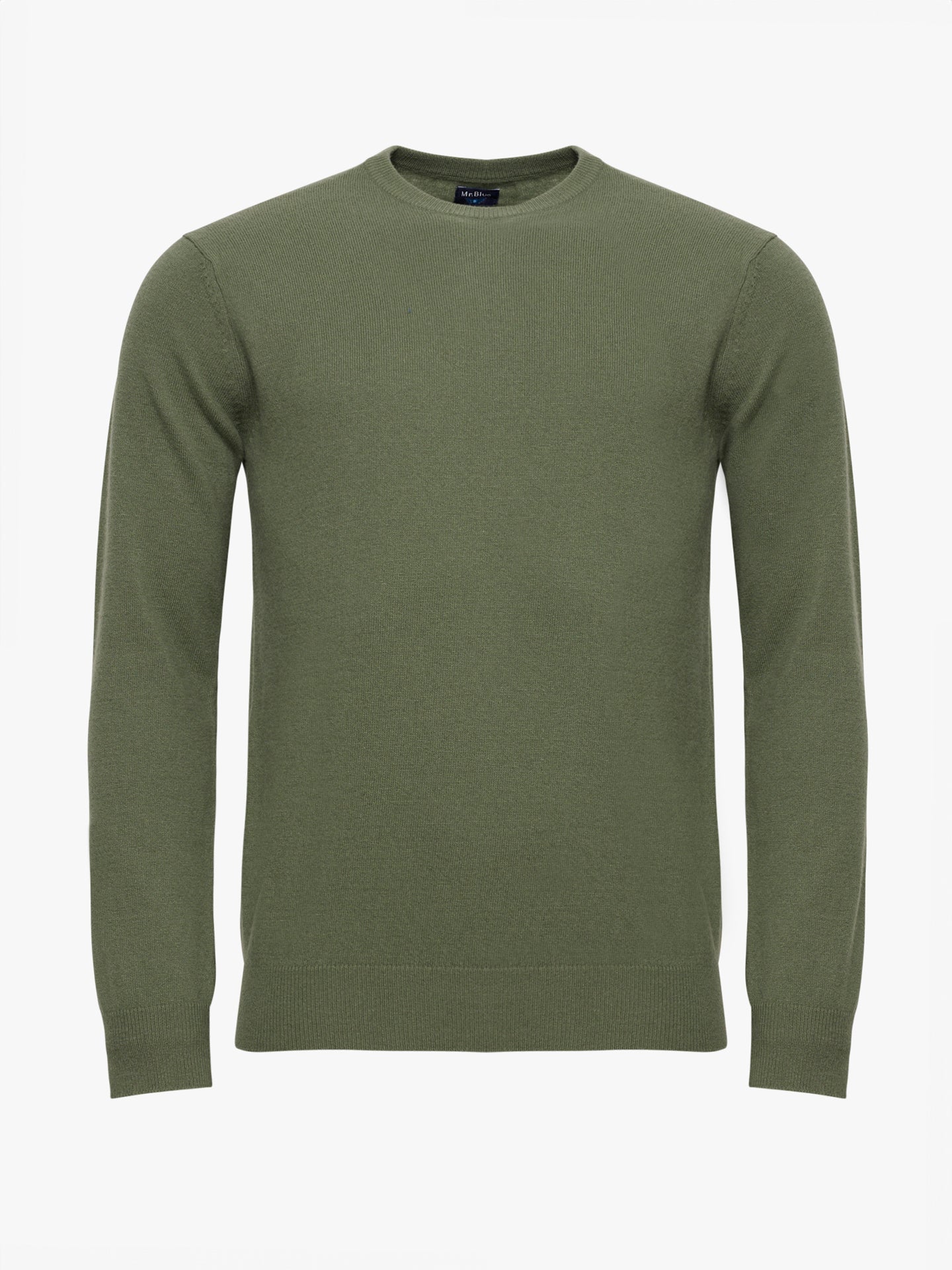 PULLOVER FINO VERDE MANGA COMPRIDA REGULAR FIT MR. BLUE