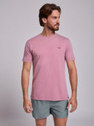 CAMISETA ALGODÓN ROSA MANGA CORTA REGULAR FIT MR. AZUL