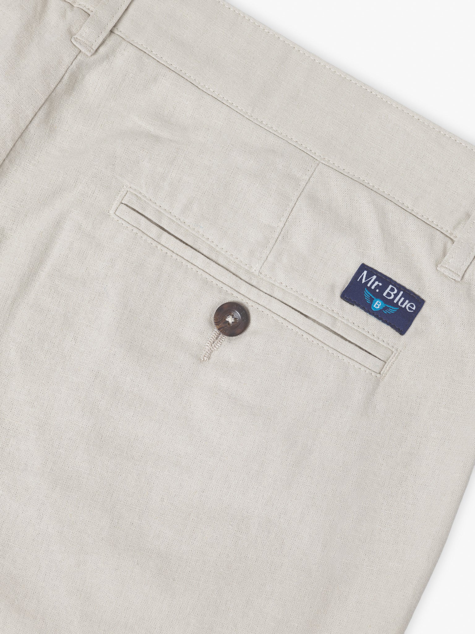BEIGE BERMUDA REGULAR FIT MR. BLUE