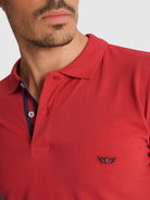 POLO PIQUET VERMELHO MANGA CURTA REGULAR FIT MR. BLUE