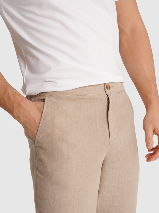 PANTALÓN REGULAR FIT BEIGE MARK BELLUCCI