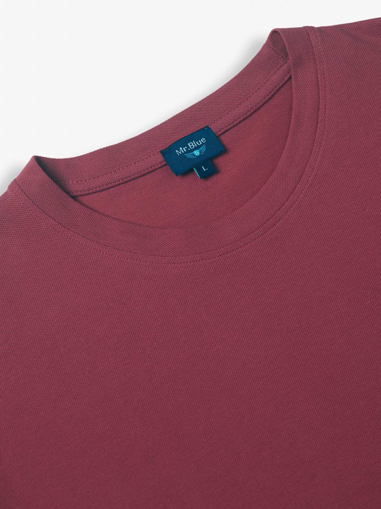 CAMISETA PIQUET ROJA MANGA CORTA REGULAR FIT MR. AZUL