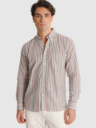 CAMISA VERMELHA MANGA COMPRIDA REGULAR FIT MR. BLUE