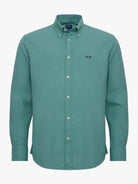 CAMISA LINHO VERDE MANGA COMPRIDA REGULAR FIT MR. BLUE