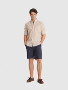 CAMISA BEGE MANGA COMPRIDA REGULAR FIT MR. BLUE