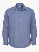BLUE LONG SLEEVE REGULAR FIT SHIRT MARK BELLUCCI