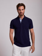 POLO AZUL MANGA CURTA REGULAR FIT MR. BLUE