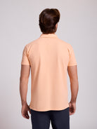 POLO LARANJA MANGA CURTA REGULAR FIT MR. BLUE