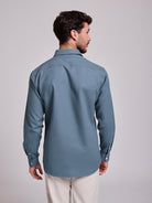 CAMISA ALGODÃO VERDE MANGA COMPRIDA REGULAR FIT MR. BLUE