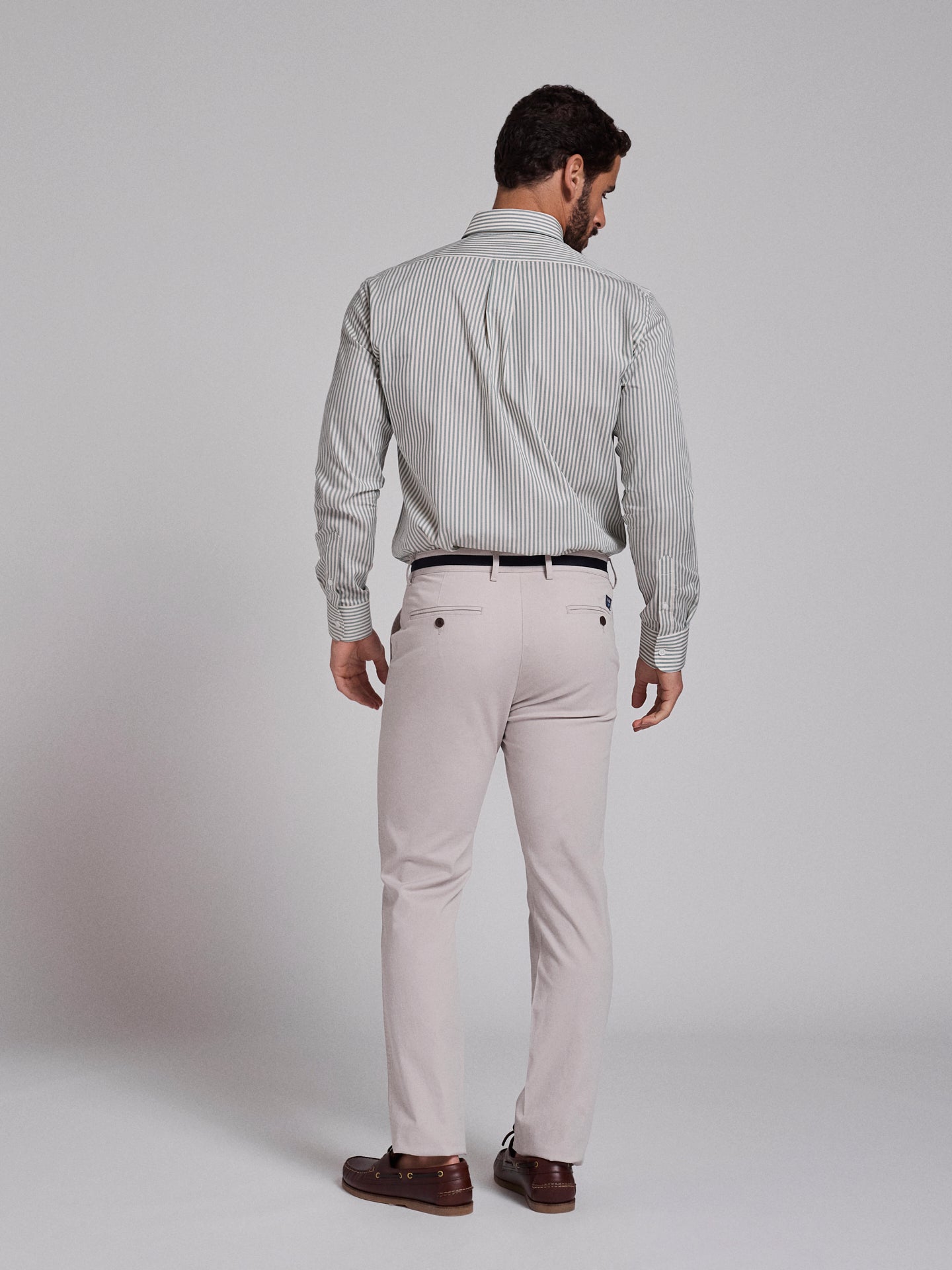 CALÇAS ALGODÃO CINZENTAS REGULAR FIT MR. BLUE