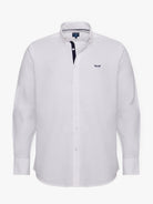 CAMISA ALGODÃO BRANCA MANGA COMPRIDA REGULAR FIT MR. BLUE