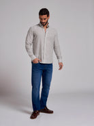 CAMISA LINHO VERDE MANGA COMPRIDA REGULAR FIT MR. BLUE