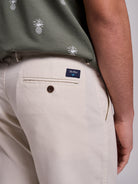 CALÇAS LINHO BEGES REGULAR FIT MR. BLUE