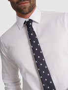 Camisa Algodão Branca Manga Comprida Classic Fit Mr. Blue