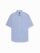 CAMISA POPELINE AZUL MANGA CURTA REGULAR FIT MR. BLUE