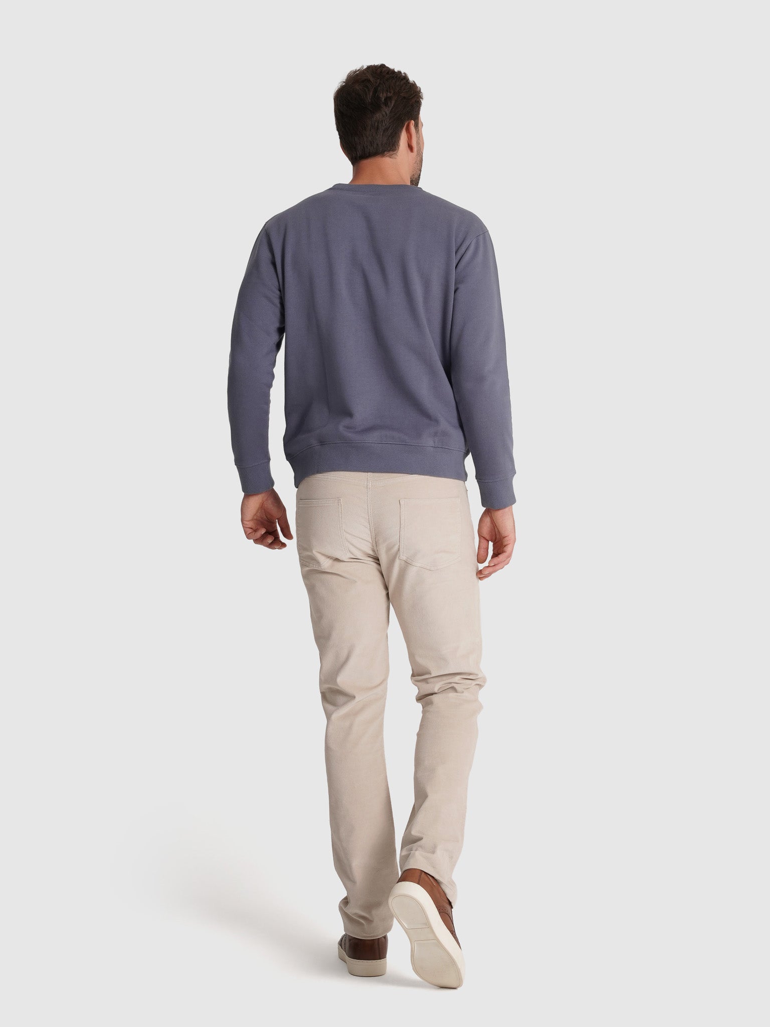 Calça Algodão Beges Regular Fit Mr. Blue