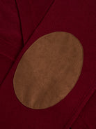 Pullover Lã Bordeaux Com Cotoveleira Regular Fit Mr. Blue