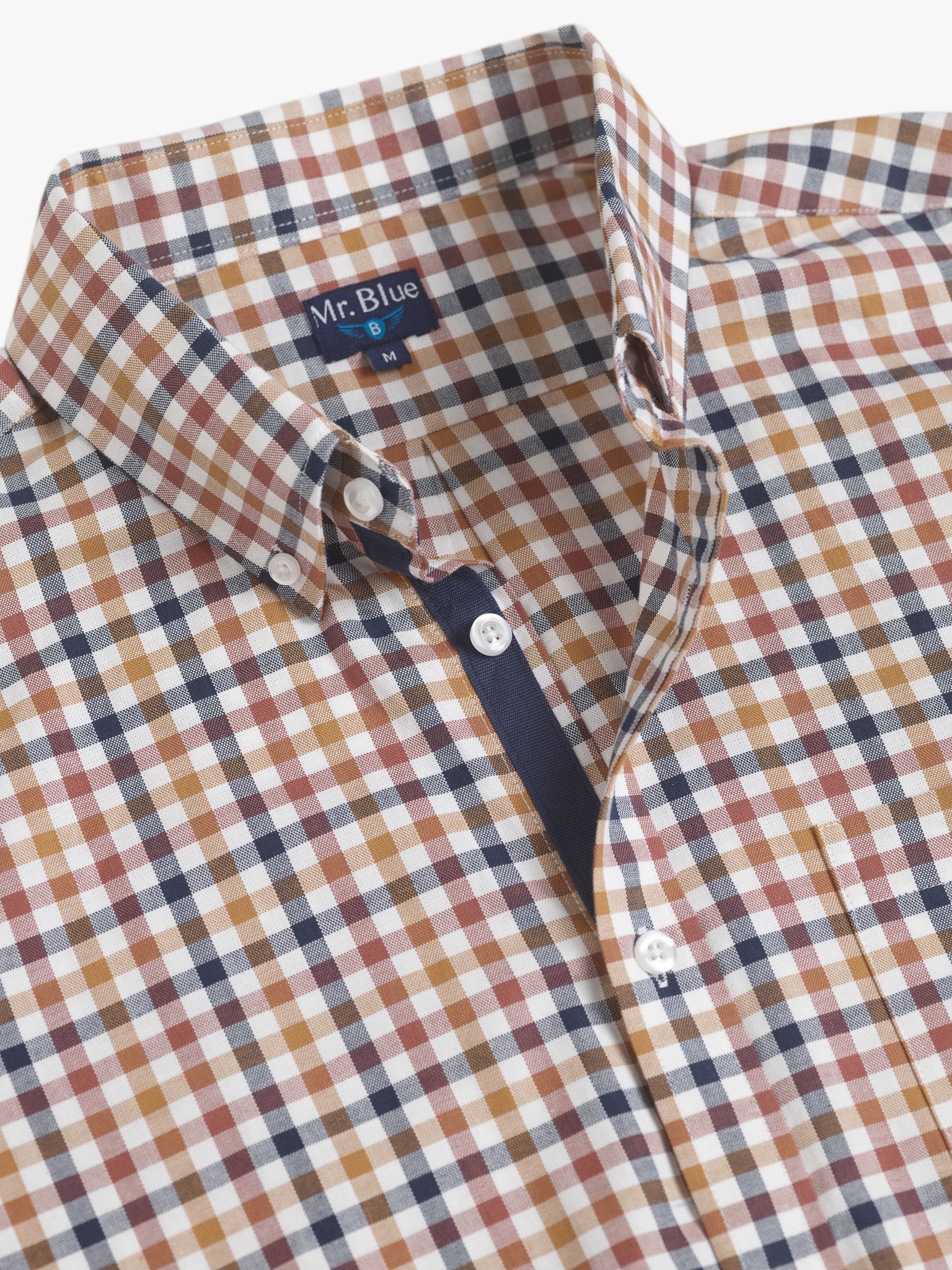 CAMISA CASTANHA MANGA COMPRIDA REGULAR FIT MR. BLUE