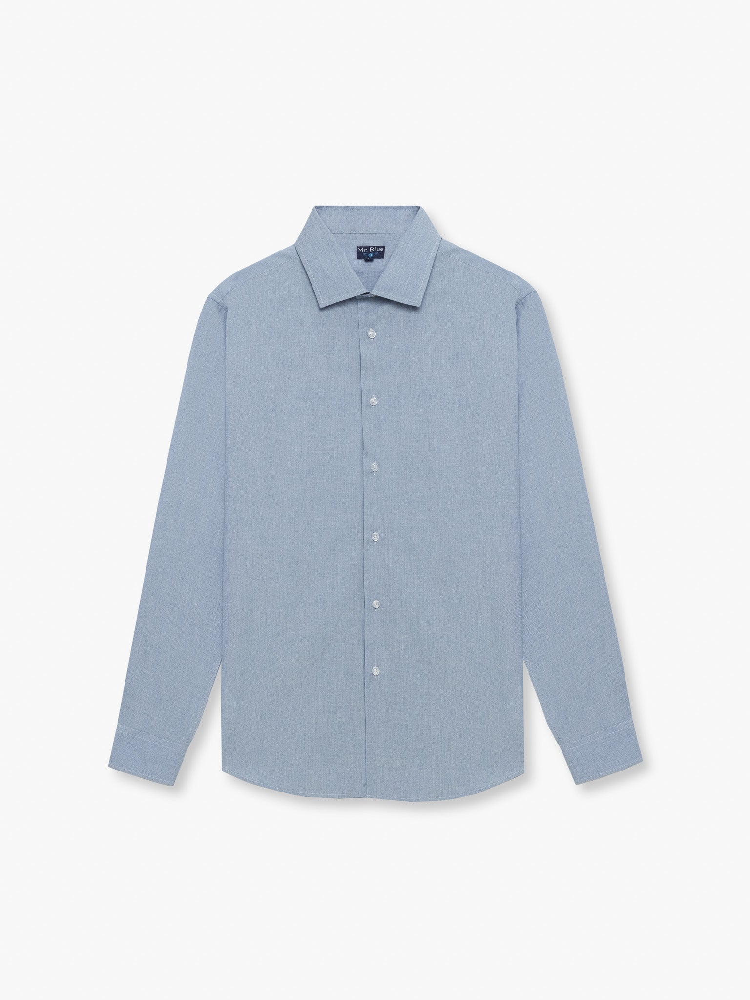 CAMISA FIL-A-FIL AZUL MANGA COMPRIDA SLIM FIT MR. BLUE