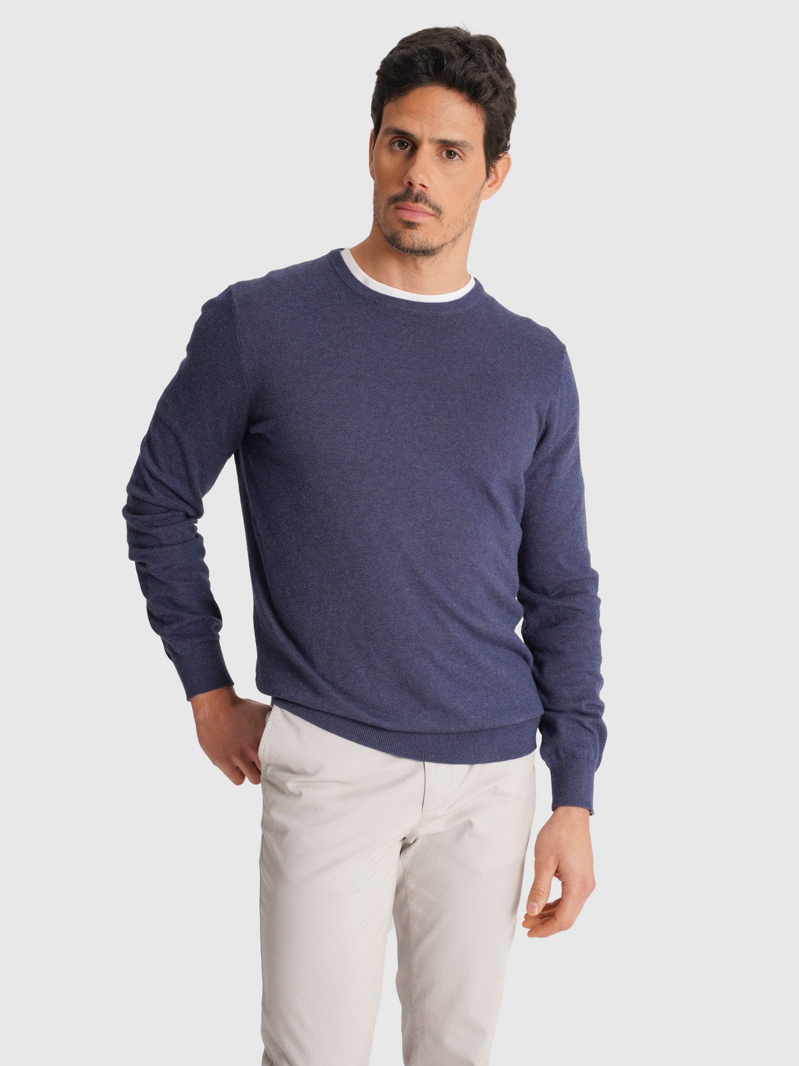 BLUE PULLOVER REGULAR FIT MR. BLUE
