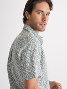 Camisa Regular Fit Linho Azul Mr. Blue
