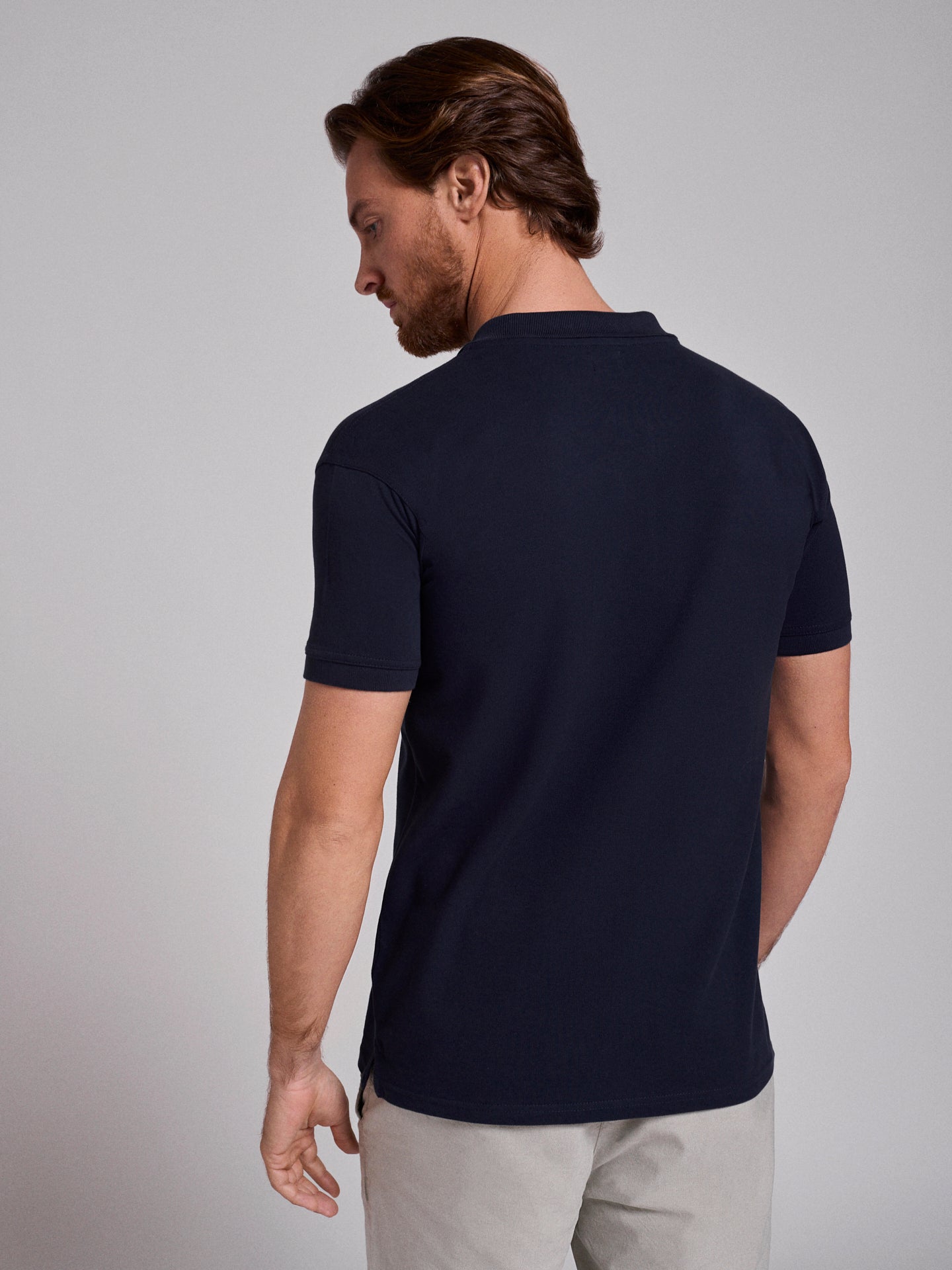 POLO AZUL MANGA CORTA REGULAR FIT MR. AZUL