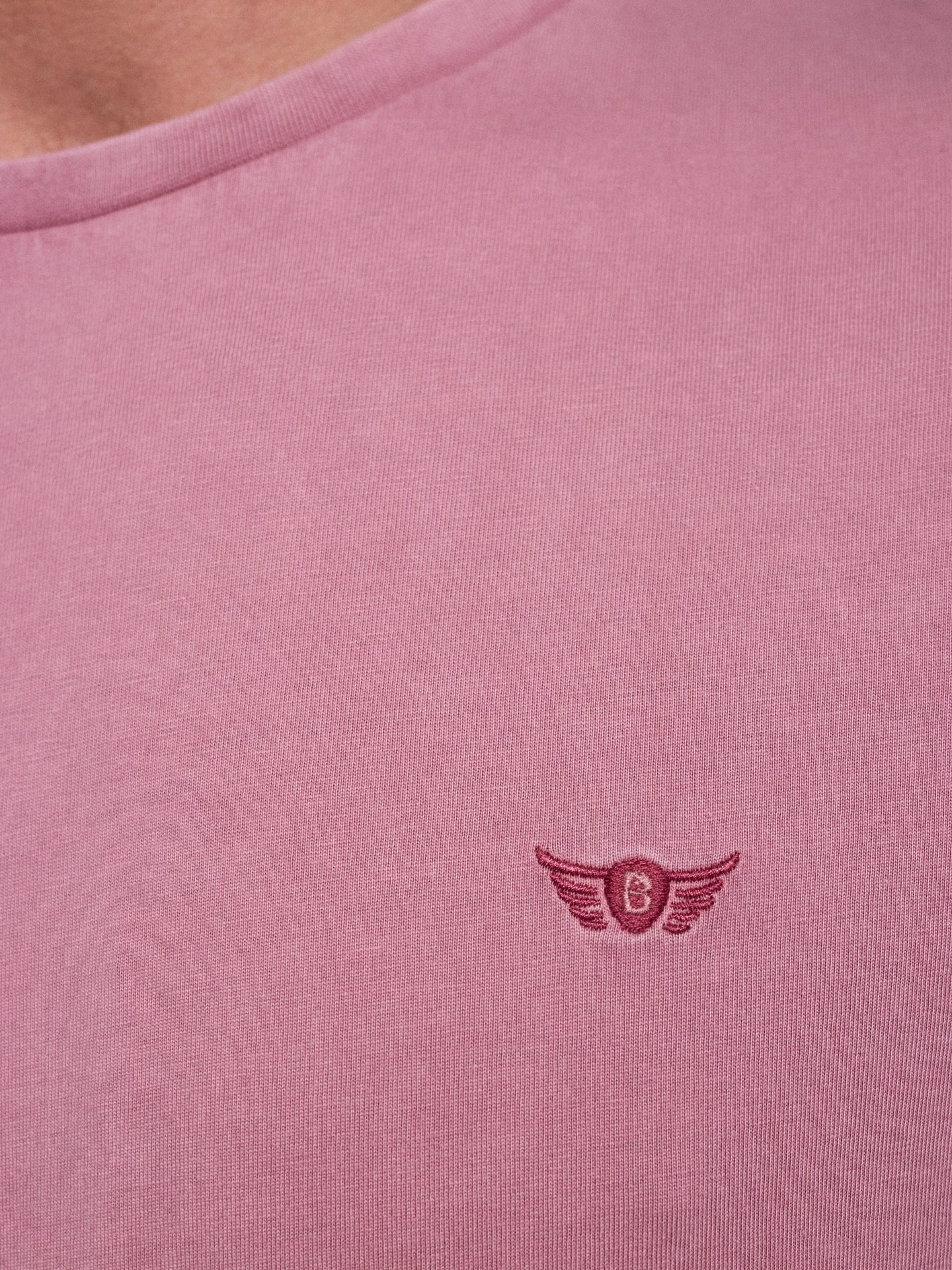 CAMISETA ALGODÓN ROSA MANGA CORTA REGULAR FIT MR. AZUL