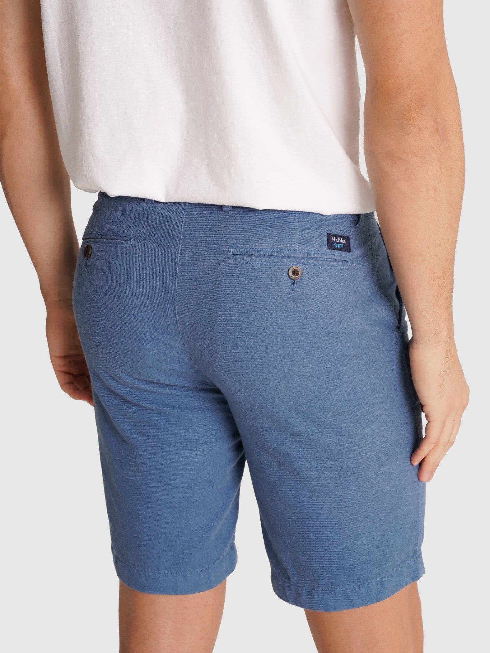 REGULAR FIT BLUE BERMUDA MR. BLUE