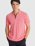 POLO PIQUET ROSA MANGA CURTA REGULAR FIT MR. BLUE