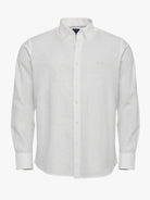 Regular Fit White Linen Shirt Mr. Blue