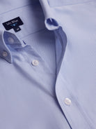CAMISA ALGODÃO AZUL MANGA COMPRIDA REGULAR FIT MR. BLUE