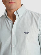 CAMISA VERDE MANGA COMPRIDA REGULAR FIT MR. BLUE