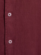 CAMISA LINHO BORDEAUX MANGA COMPRIDA TAILORED FIT MARK BELLUCCI