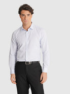 CAMISA TWILL AZUL MANGA COMPRIDA SLIM FIT MR. BLUE