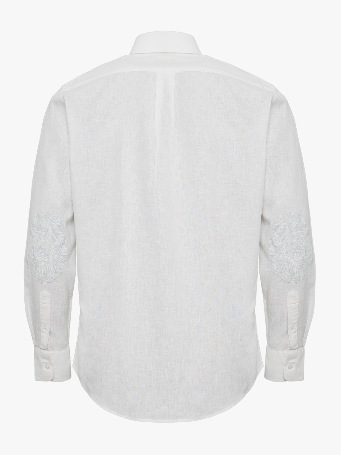 Regular Fit White Linen Shirt Mr. Blue